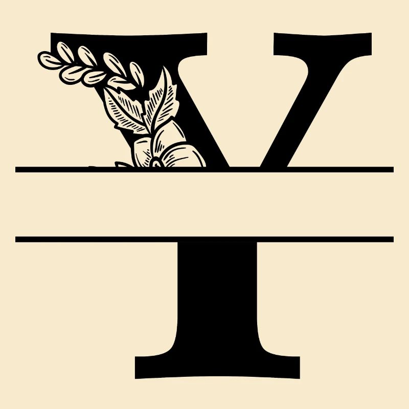 Personalized floral letter