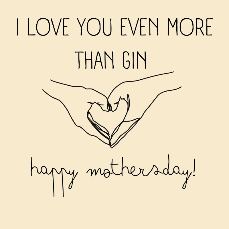 Muttertag Muttertagsgeschenk gin