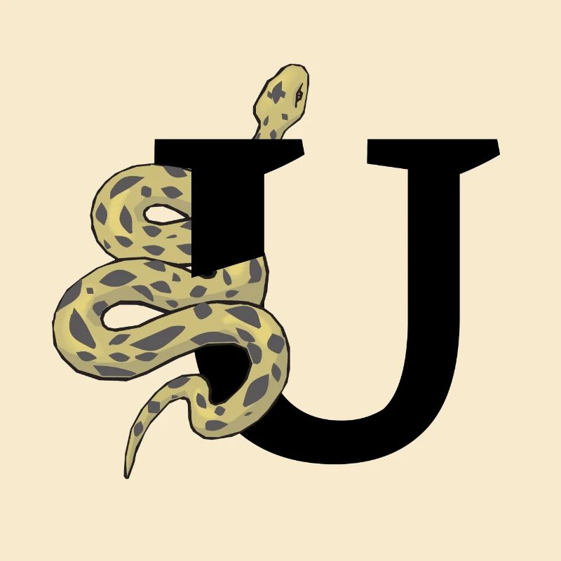 Letter u snake