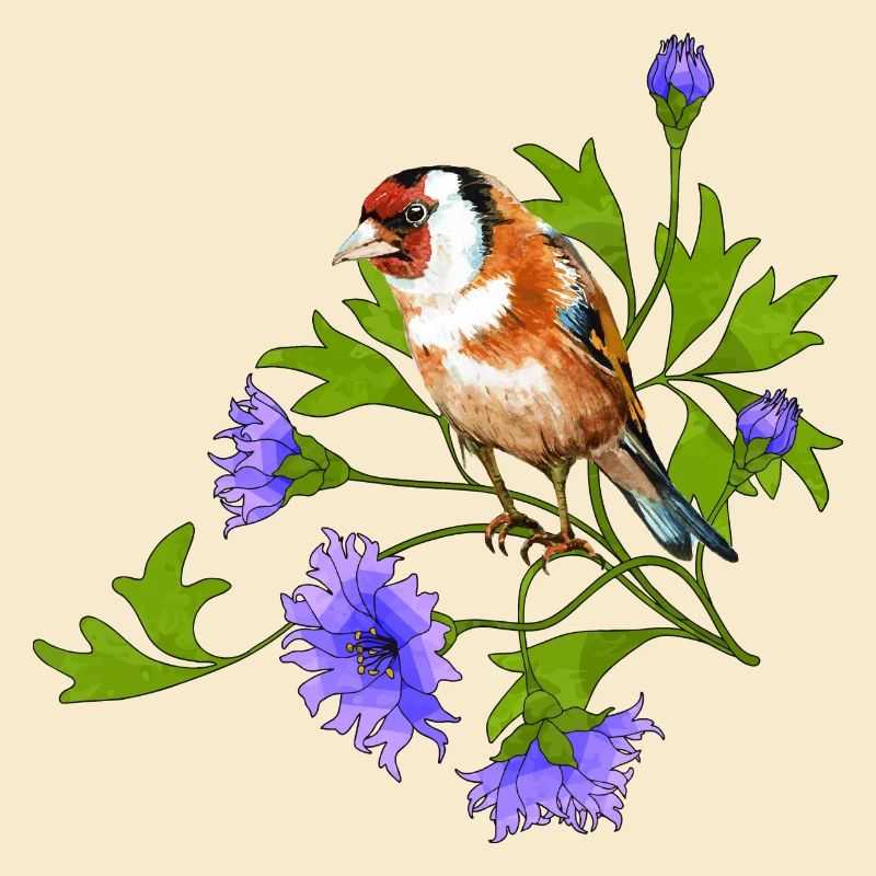 Bunter Vogel