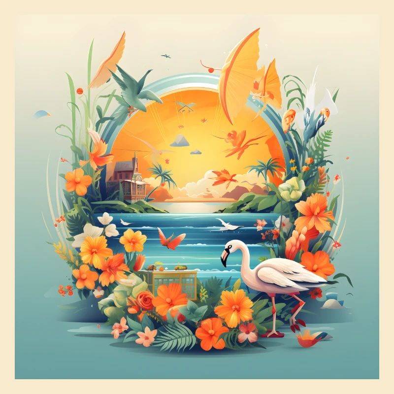 It's already summer - Modern Vector Design
