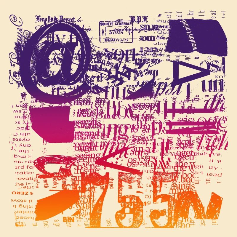 Newspaper Clips Scrapbook Magazines Alphabet Code