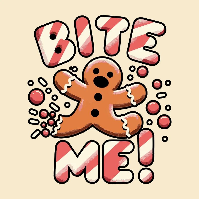 Bite Me - Lebkuchenmann Design
