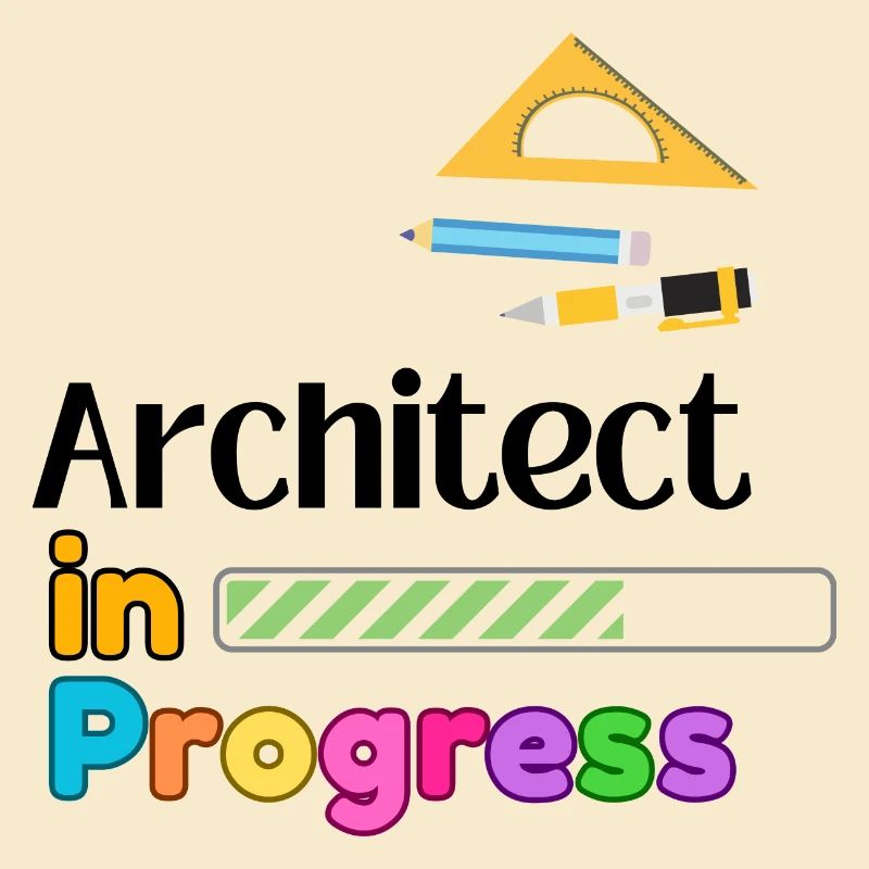 Architect In Progress Geschenk für Berufe