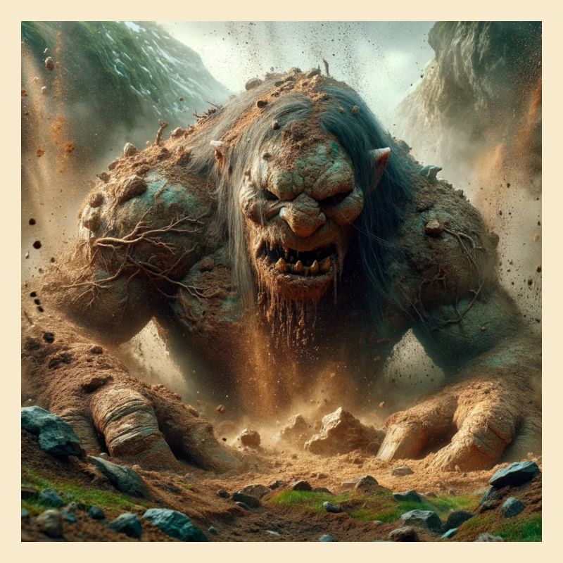 Le troll sort du sol
