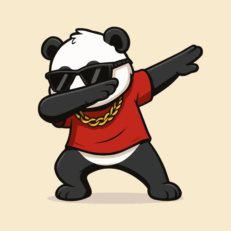 Panda Dabbing Comic