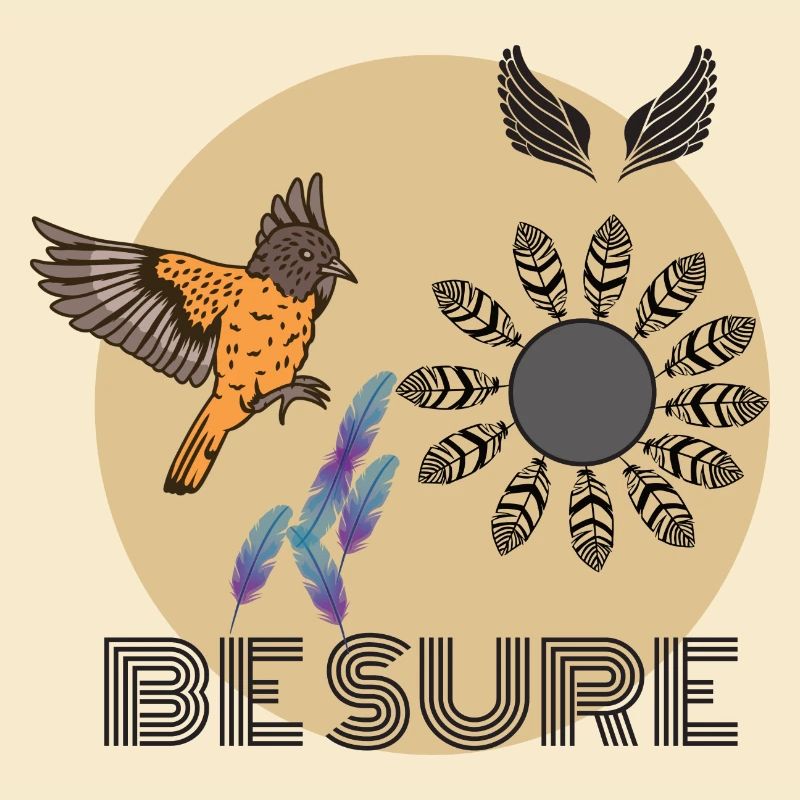 Bird feather design