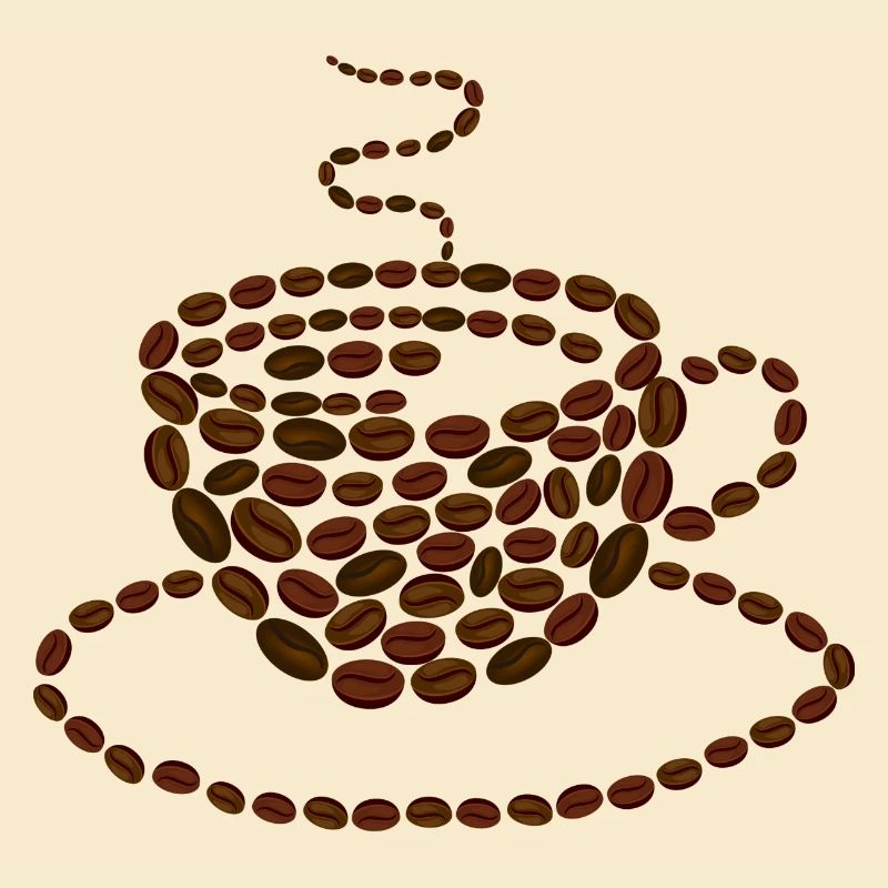 Kaffeetasse Kaffeebohnen