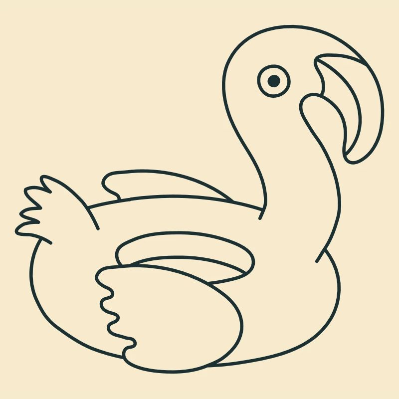 Pool Kreis Flamingo