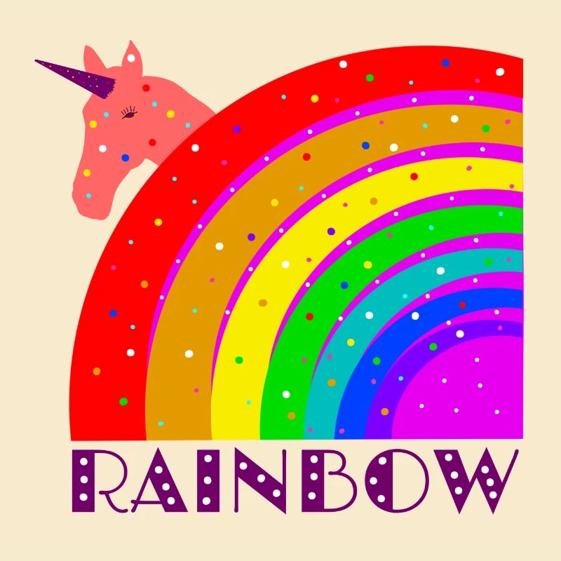 Regenbogen mit Einhorn