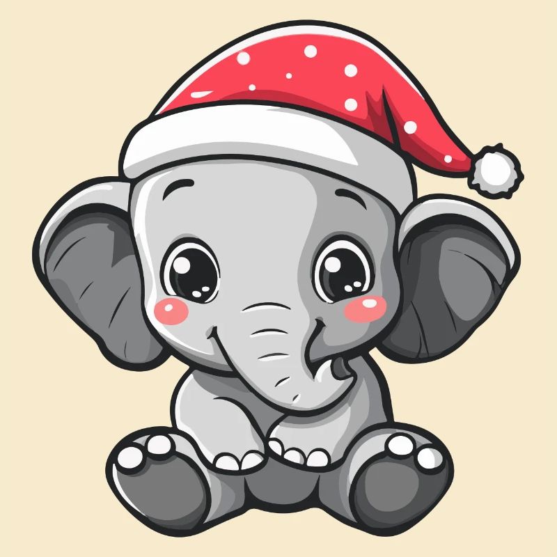 Éléphant Noël Noël