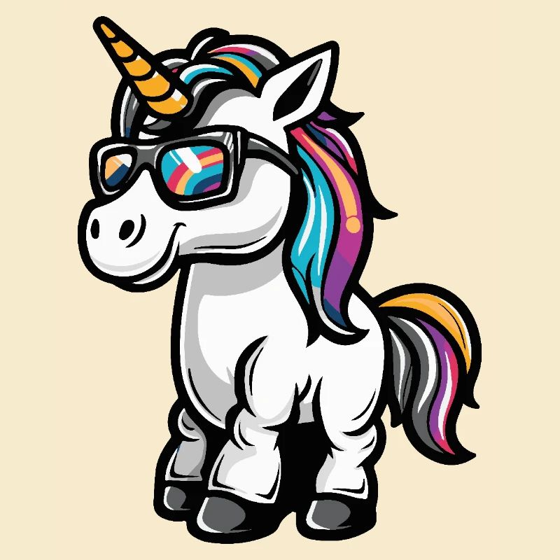 Einhorn Cool Comic