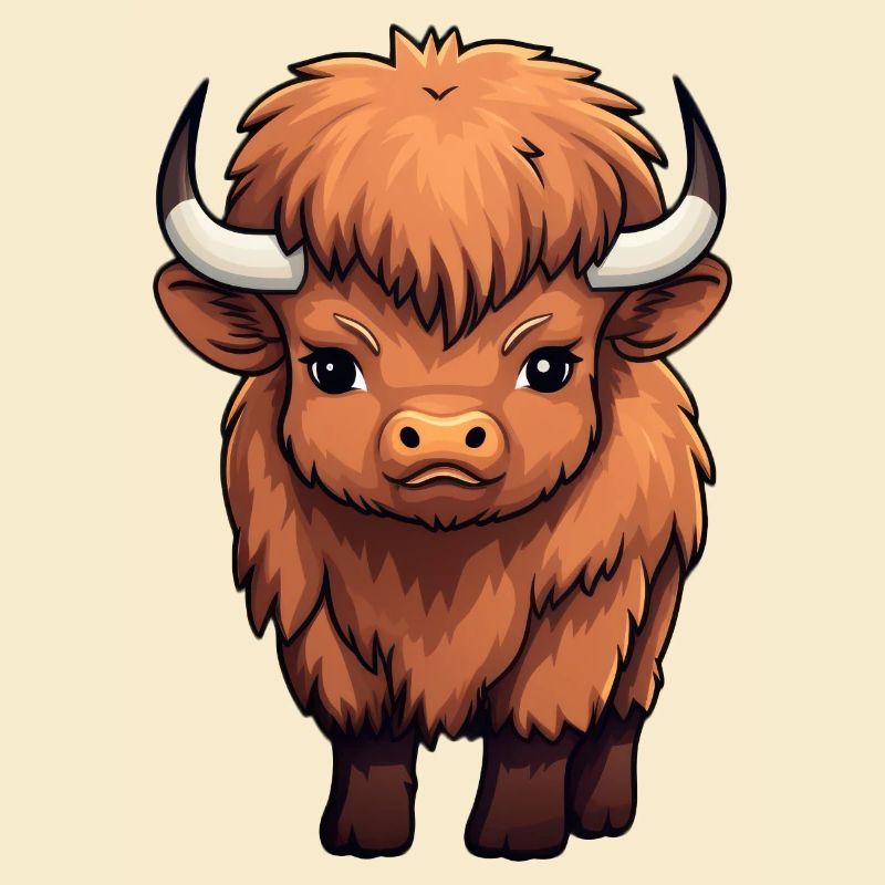 Bébé bison buffle