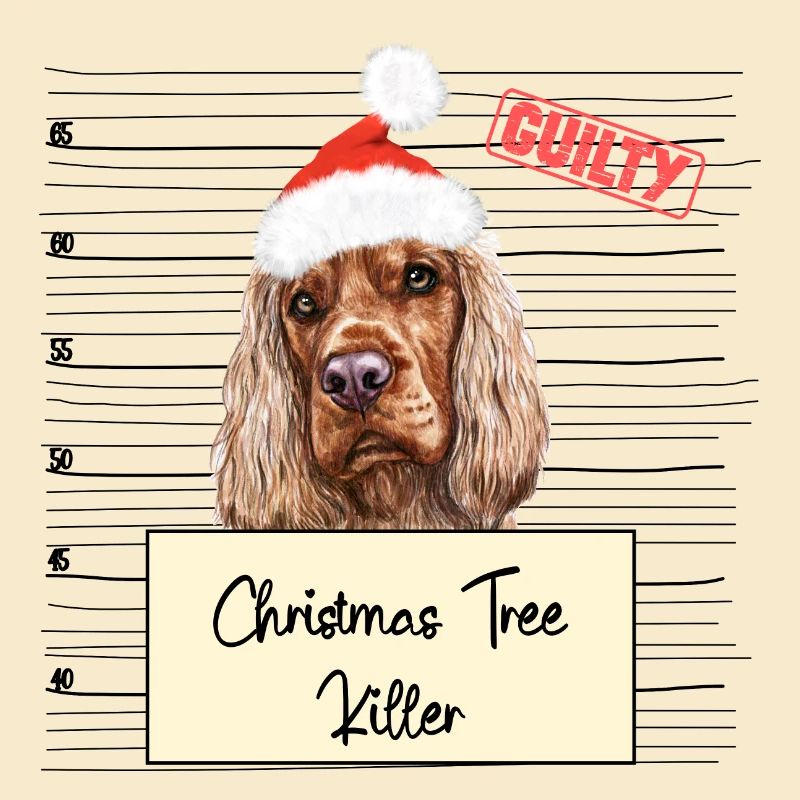 Weihnachtsbaum Umschubser Englischer Cocker Spanie