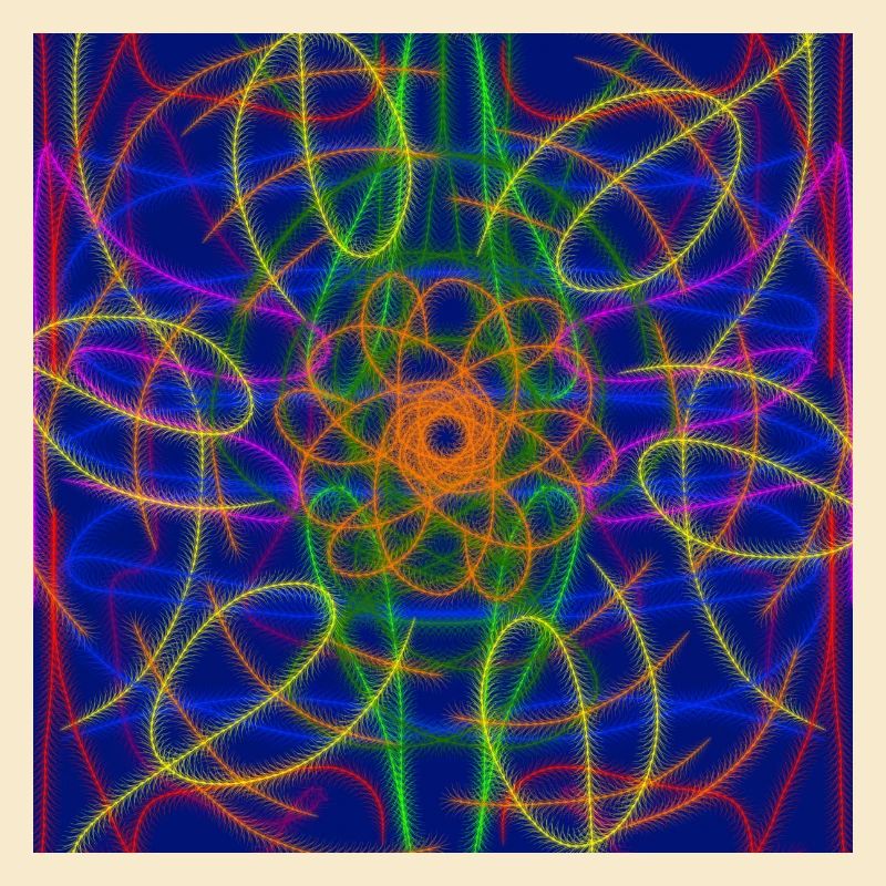 Abstrakte bunte Blume