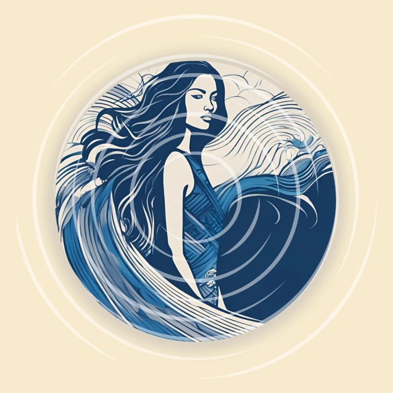 surfeuse fille surf mer océan