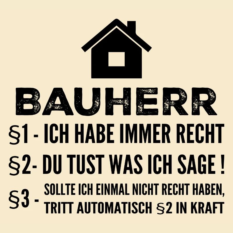 Builder House Construction Site Funny Gift