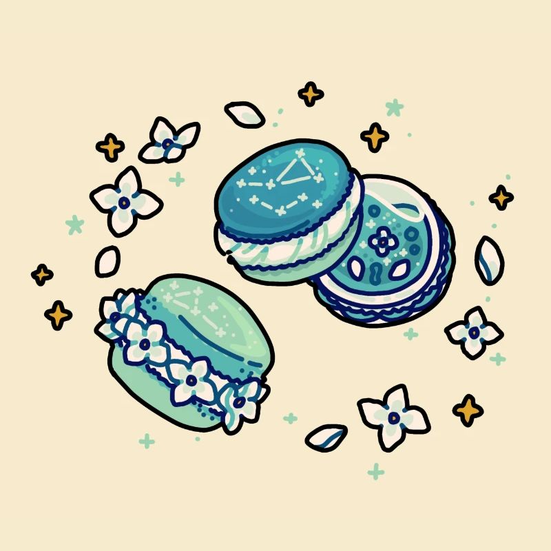 Fresh macarons