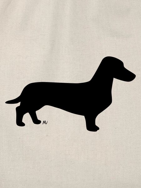 Short-haired dachshund silhouette
