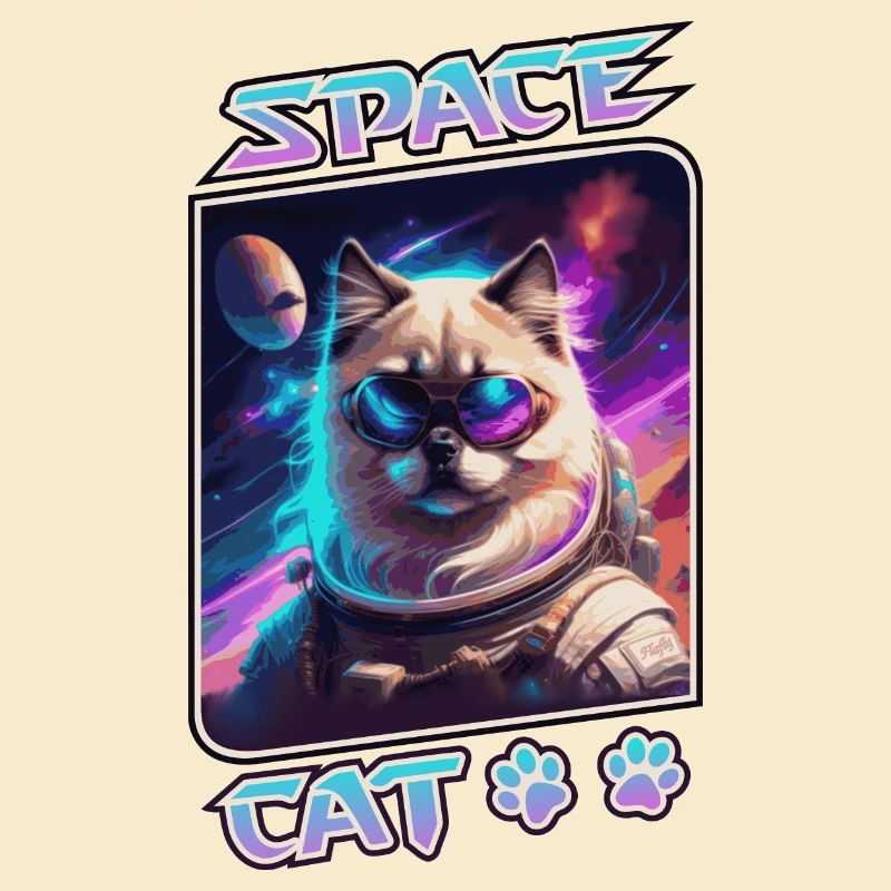 Chat de l'espace - sacré de Birmanie
