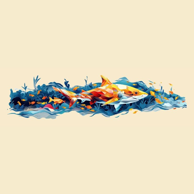 Requin et poisson