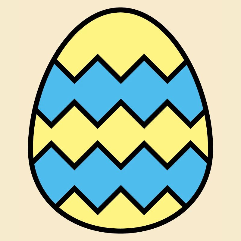 Easter egg jagged