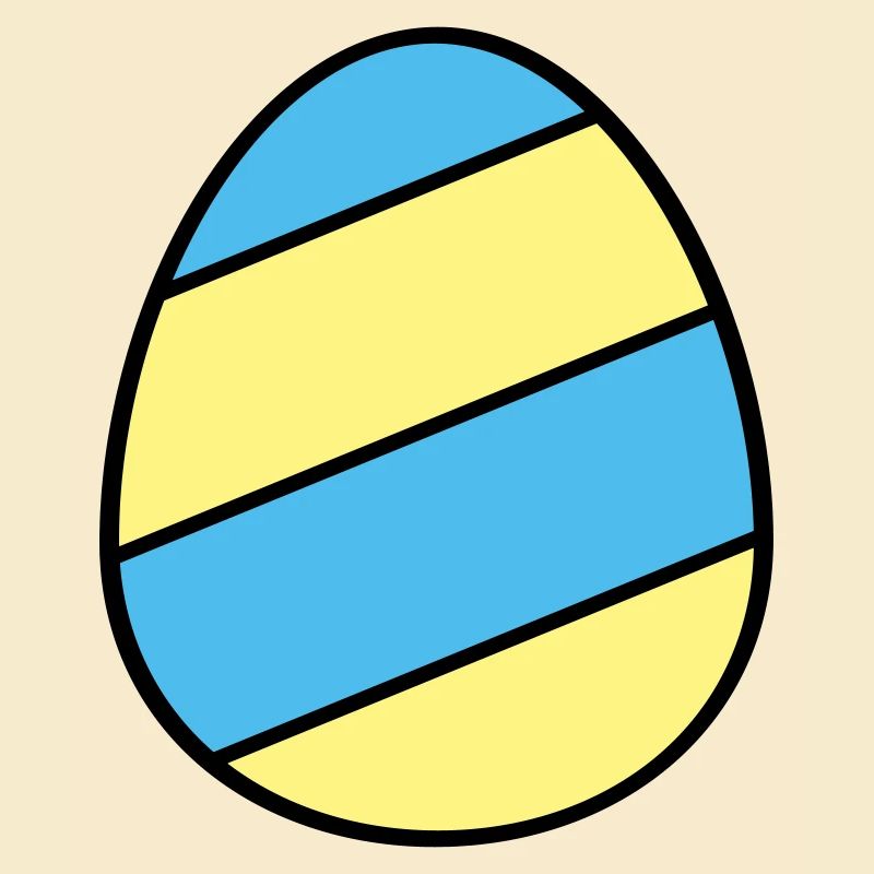 Easter egg striped
