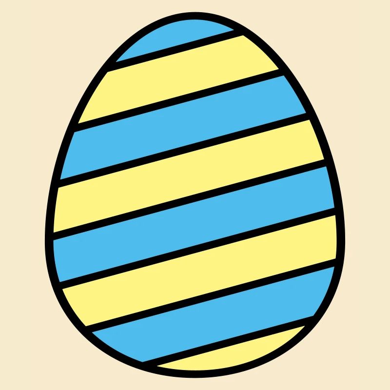 Oeuf de Pâques coloré