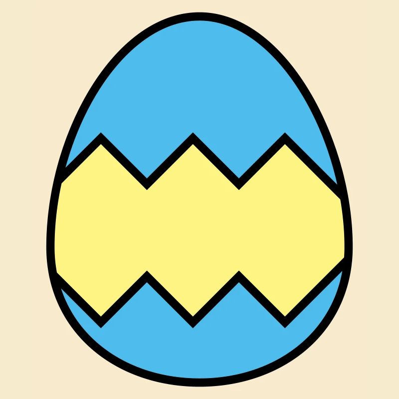 Oeuf de Pâques coloré