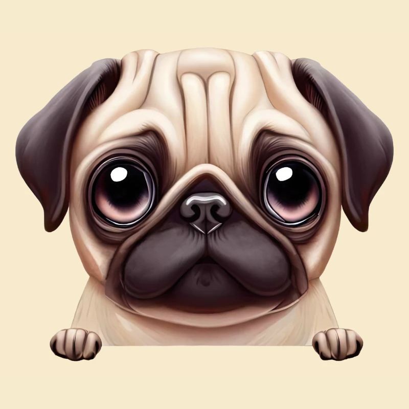 Wunderschönes Mops-Design