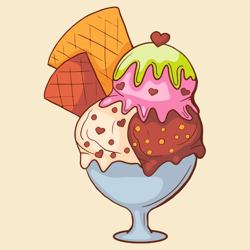 Crème glacée, crème glacée, crème glacée, crème glacée, boule, crème glacée, sundae