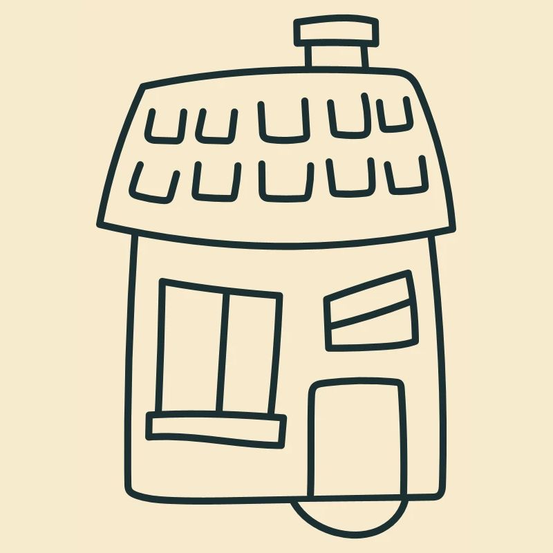 Cozy cute irregular house