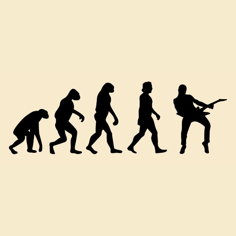 Gitarrist Evolution E-Gitarre Band Geschenk