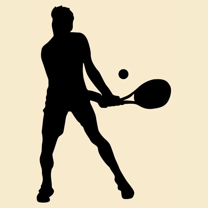 Squash player silhouette
