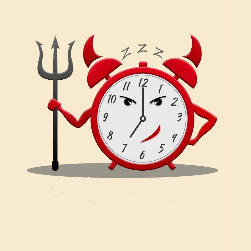 Devil alarm clock