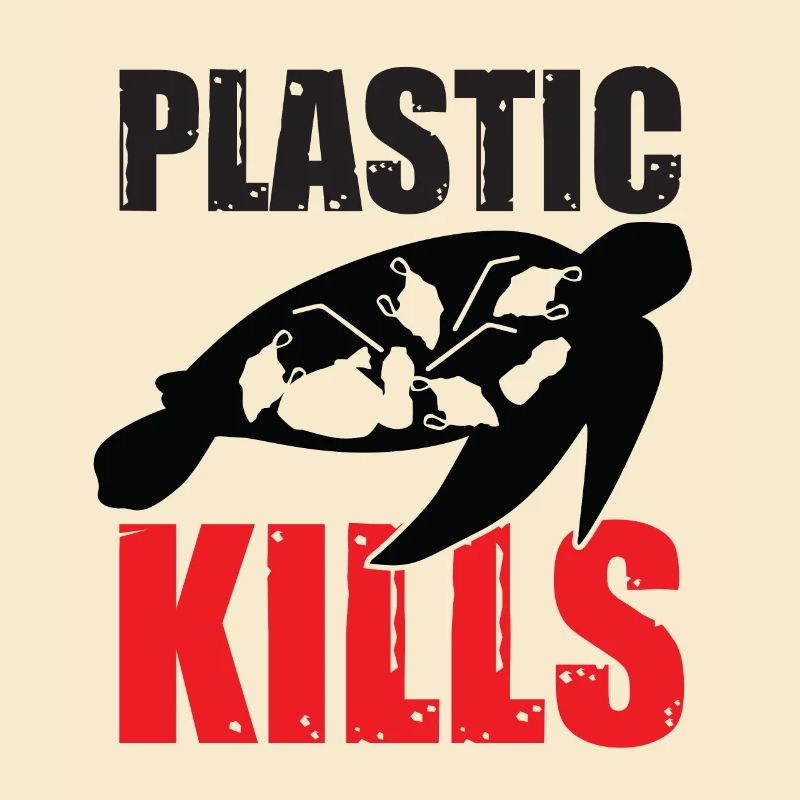 Plastic Kills Turtle turtle plastic
