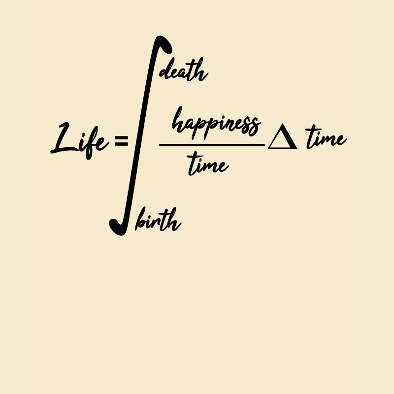 Cadeau de professeur mathématicien formule de vie math