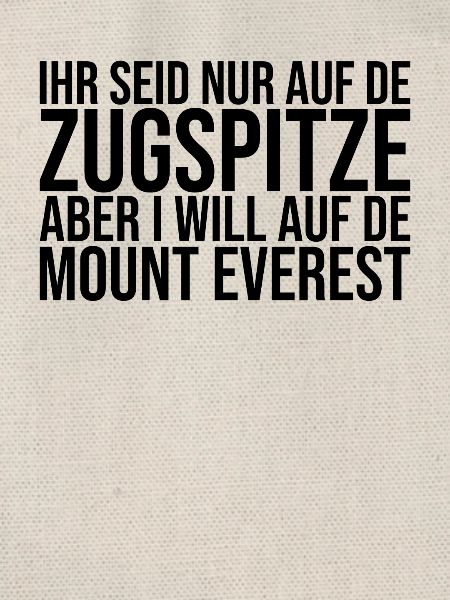 Zugspitze Mount Everest Karl