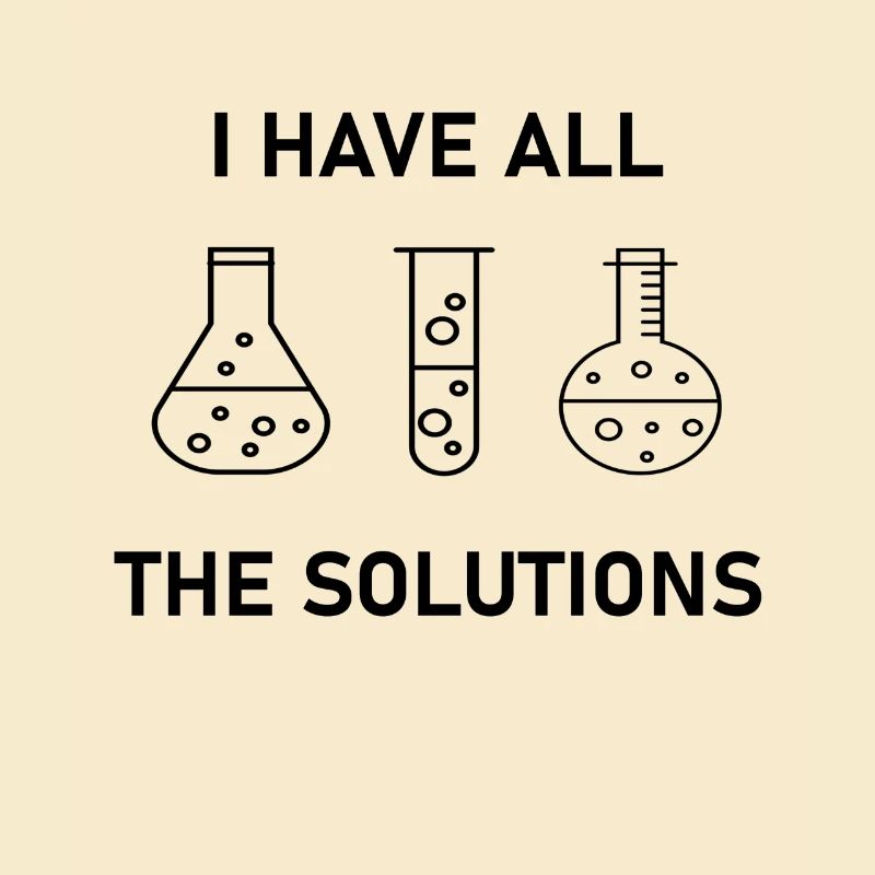 Chimiste Gift Science Nerd Solutions Labor Lab