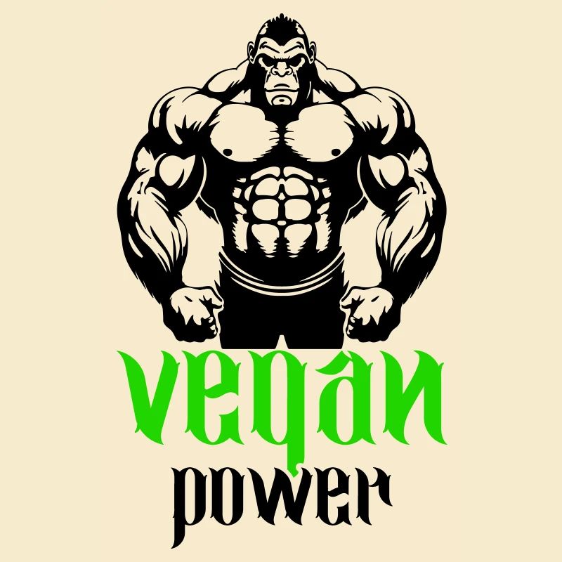 Gorilla Bodybuilder Végétalien