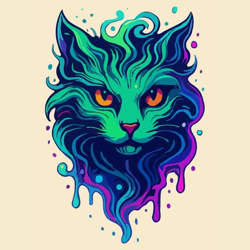 Neon Katze