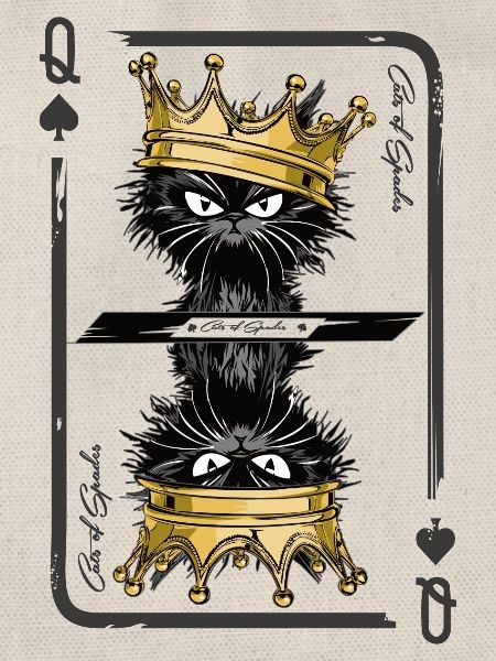 Cat Queen Card