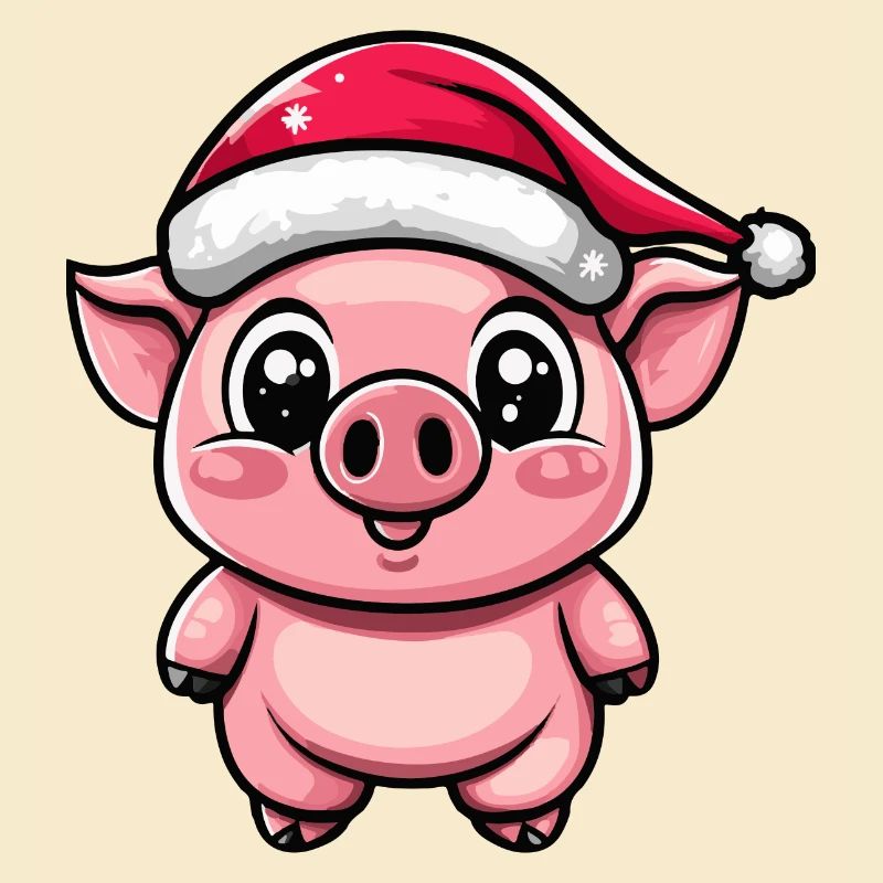 Cochon Noël Mignon