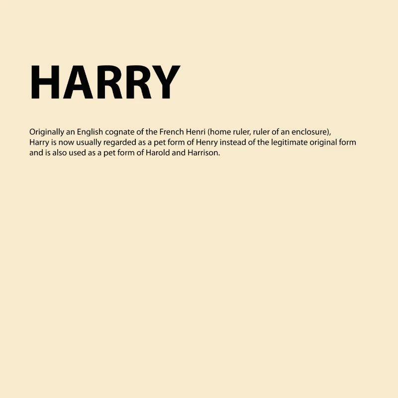 Name Harry Geschenk Idee