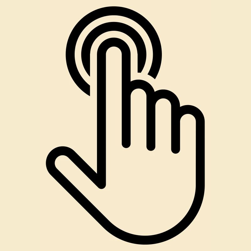 Mouse pointer hand digital