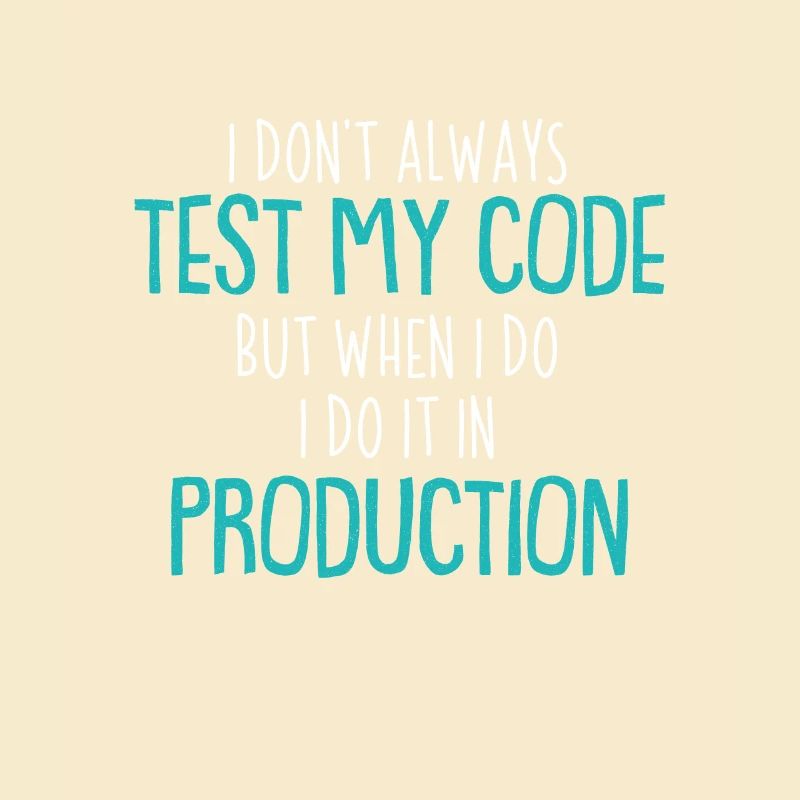 Cool Test Code Production Coder Shirt Gift