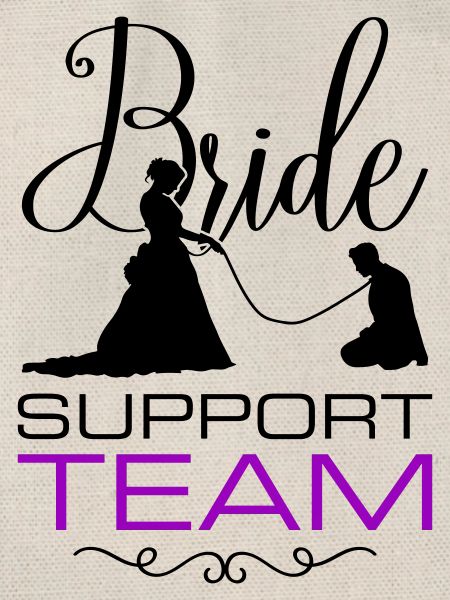 Braut Support Team Hochzeit