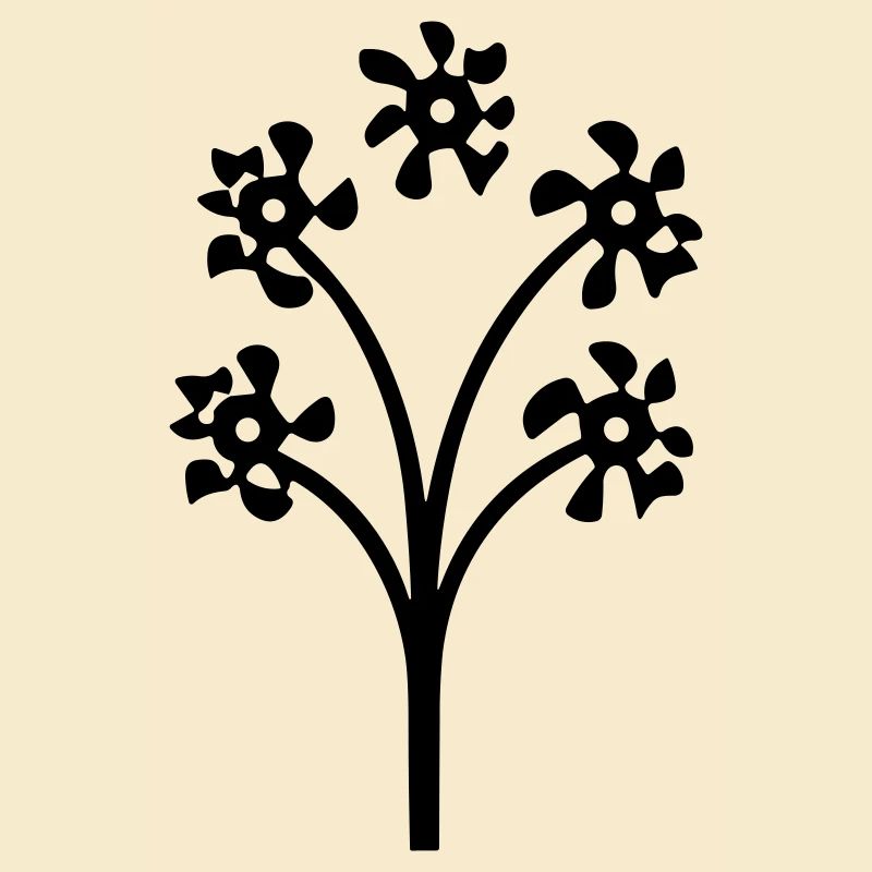 Fleur avec tige