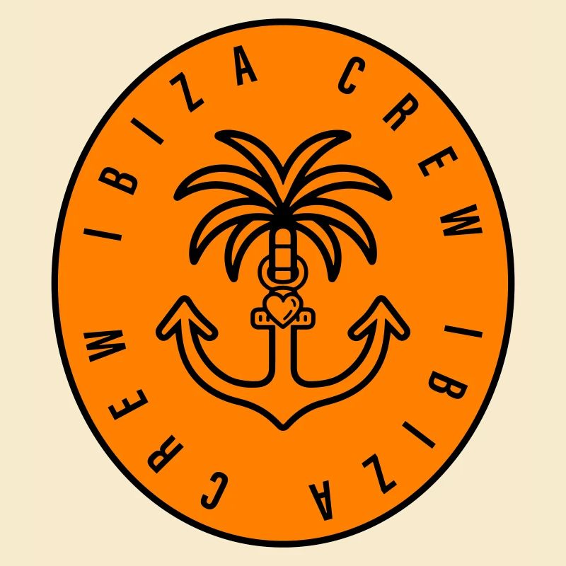 Ibiza Crew Anchor Palm Tree Coeur