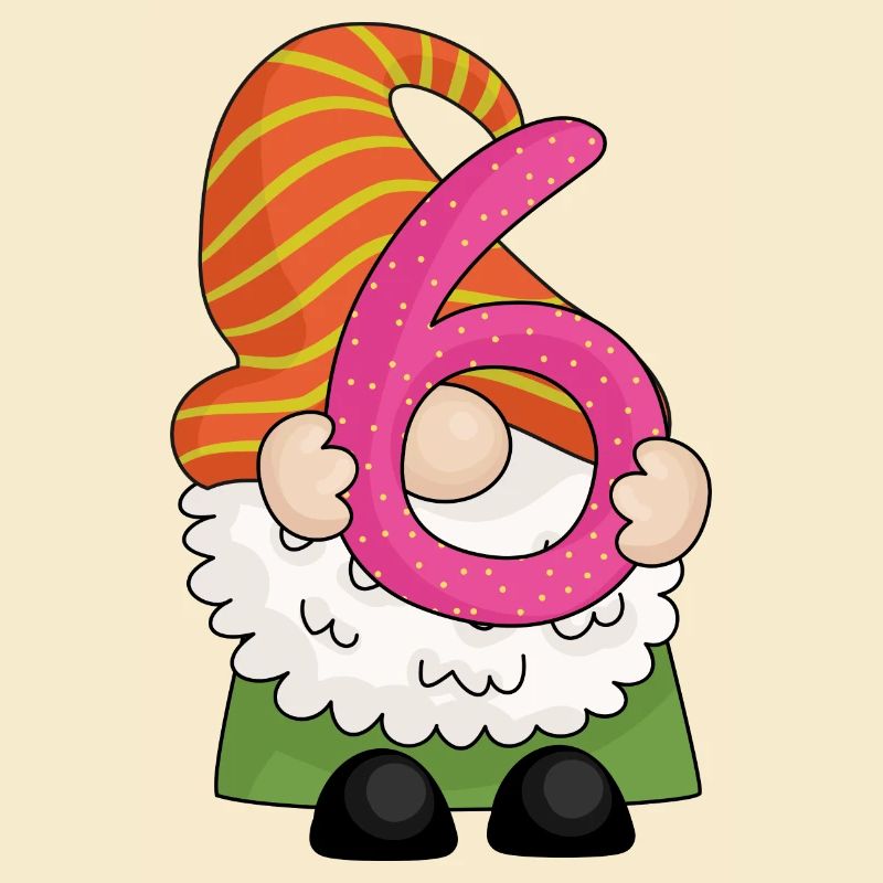Number Six Gnome